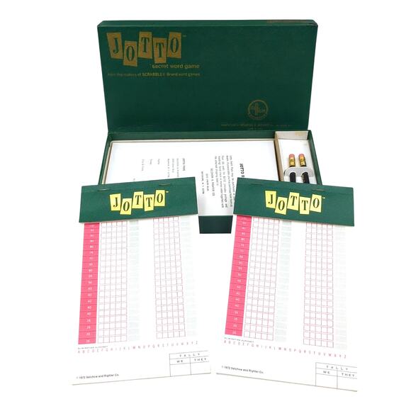 Vintage JOTTO 1973 Secret Word Game by Selchow & Righter From Maker of Scrabble - Picture 1 of 4